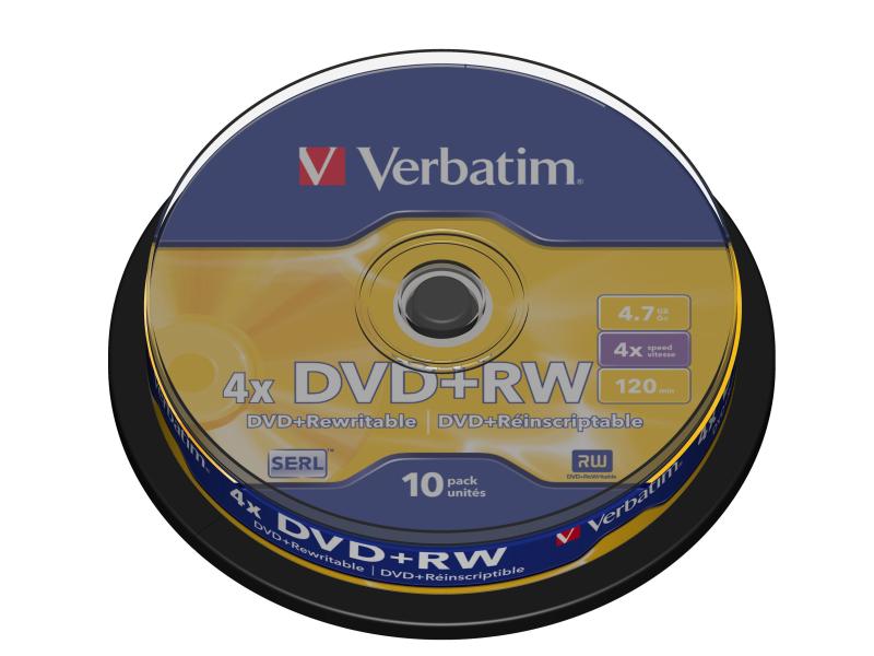 Verbatim DVD+RW 4.7 GB, Spindel (10 Stück)