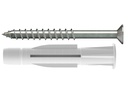 Tox-Dübel Allzweckdübel Trika 5x31 mm, inkl. Schraube 10 Stück