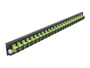 Delock Verteilerplatte Frontblende 24 Port SC Simplex SM lindgrün