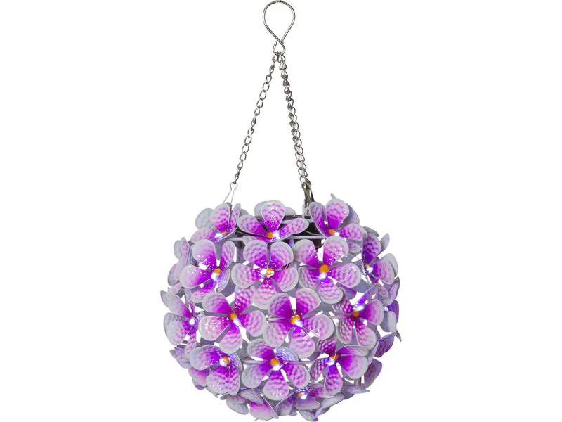 Star Trading Gartenlicht Solar Hortensia, Pink