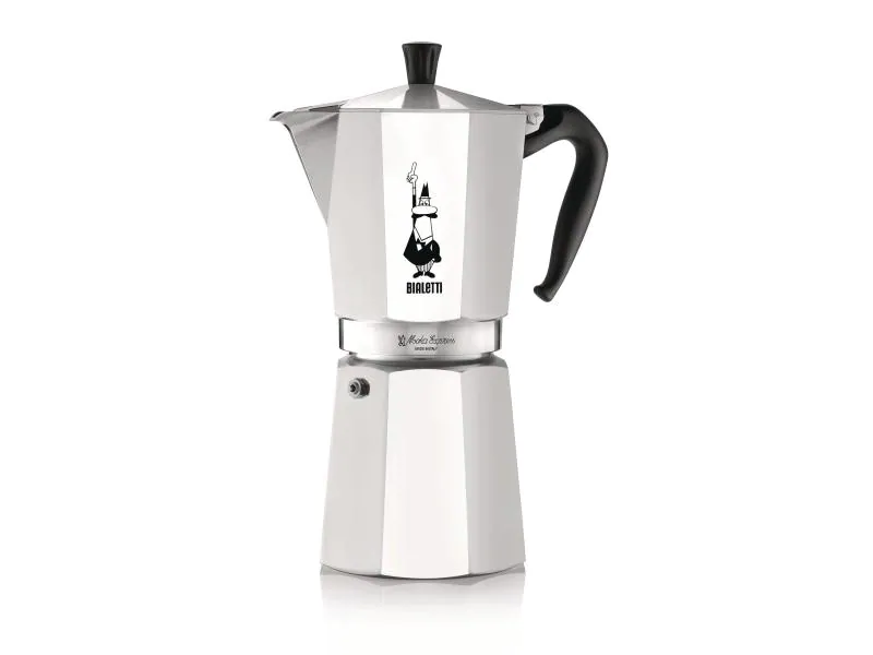 Bialetti Espressokocher Moka Express 12 Tassen, Silber
