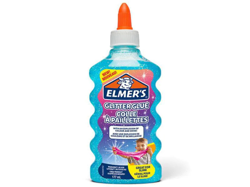 Elmers Bastelkleber Glitter Glue 1 Stück, Blau