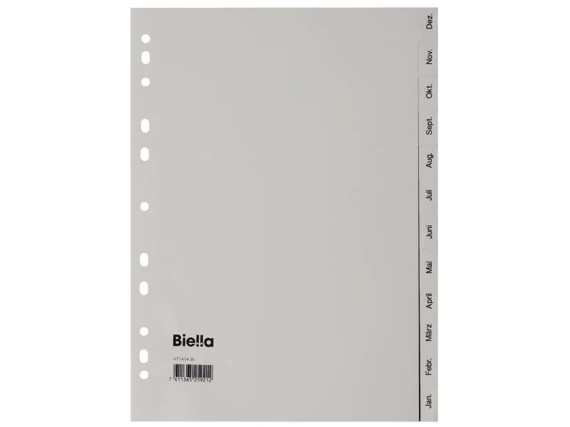 Biella Register A4 Vollformat, Dez-Jan