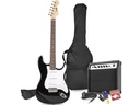 MAX E-Gitarre GigKit Schwarz