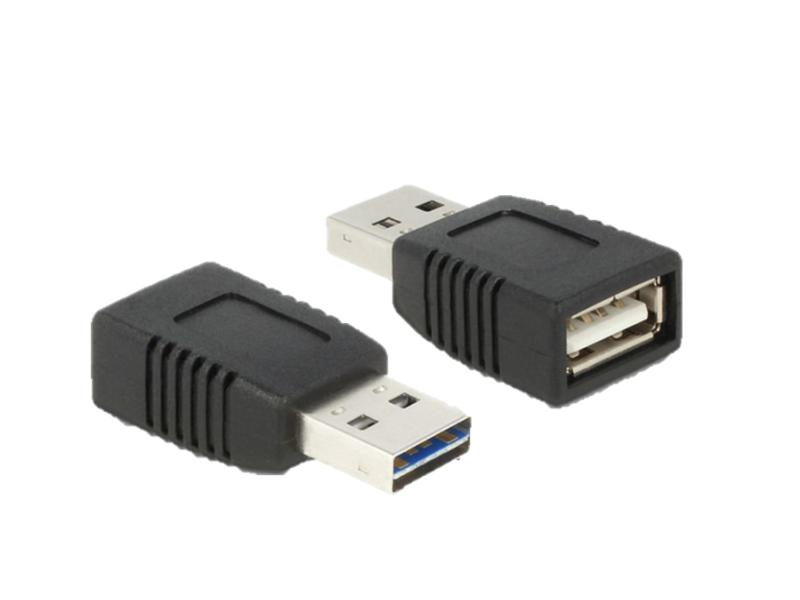 Delock USB 2.0 Adapter Easy USB-A Stecker - USB-A Buchse