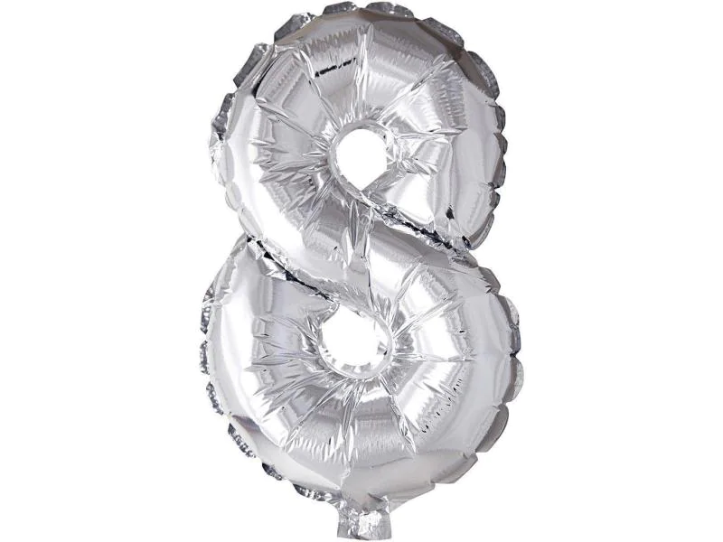 Creativ Company Folienballon 8 Silber