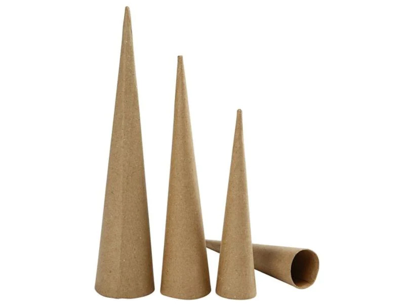 Creativ Company Papp-Kegel 20-30 cm 3 Stück
