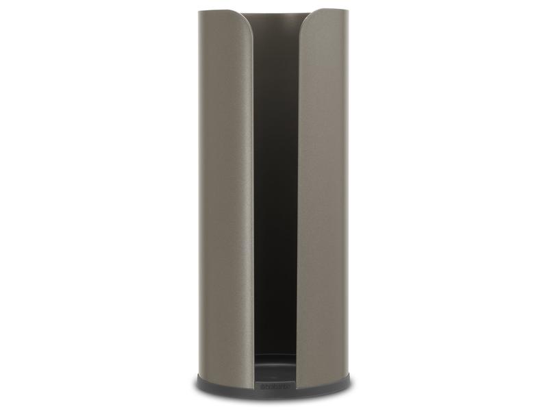 Brabantia Toilettenpapierhalter ReNew für 3 Rollen, Platinum