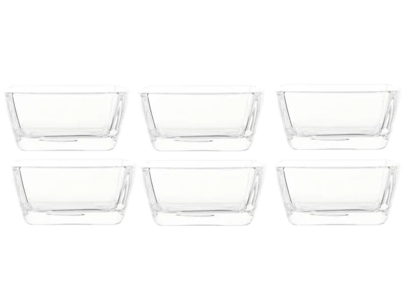 Montana Schale Carre 7 x 7 cm, 6 Stück, Transparent