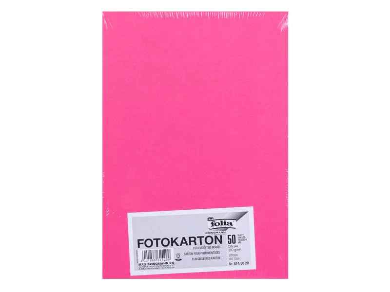 Folia Fotokarton A4, 300 g/m², 50 Blatt, Altrosa