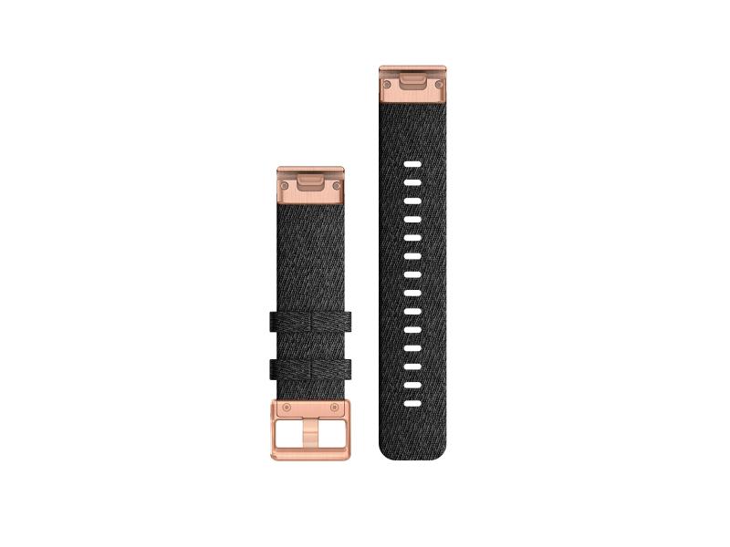 GARMIN Armband QuickFit, 20 mm Nylon/Schwarz/Coral