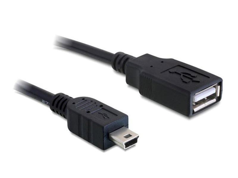 Delock USB 2.0-Adapterkabel  Mini-USB B - USB A 0.5 m