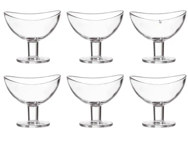 Leonardo Dessert-Schale Loop 6 Stück, Transparent