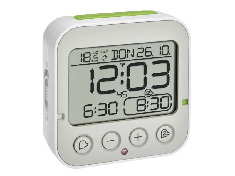 TFA Dostmann Funkwecker Bingo 2.0 Weiss
