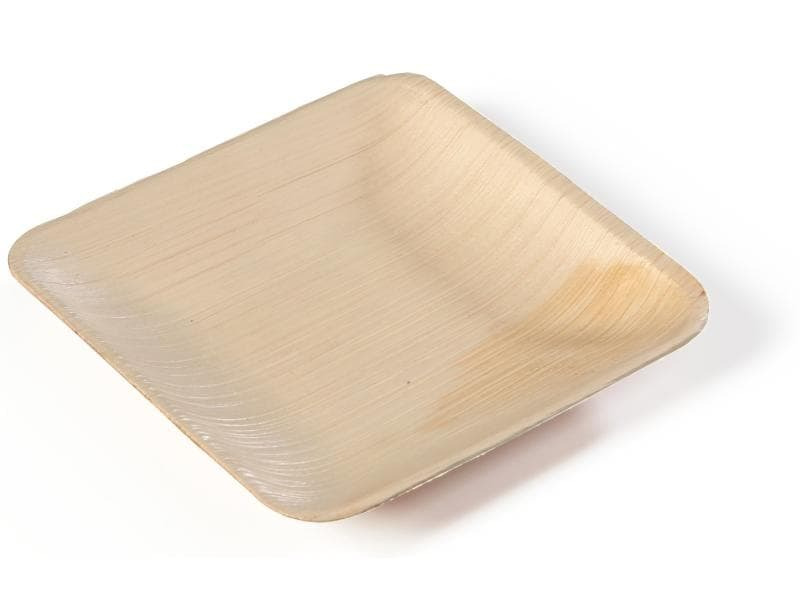 Sier Einwegteller Palm 20 cm x 20 cm, 20 Stück