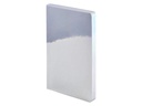 Nuuna Notizbuch Fluid Chrome M 20 x 13.5 cm, Dot, Silber