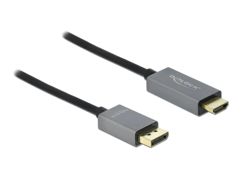 Delock Kabel DisplayPort 1.4 - HDMI, 4K 60Hz, HDR 3m