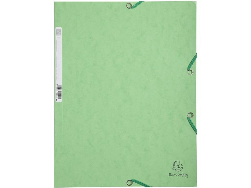 Exacompta Gummibandmappe A4 Hellgrün, 250 Blatt