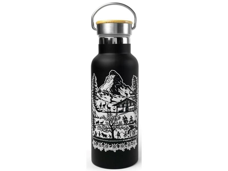 Trendform Trinkflasche SWISS TRADITION 500 ml, Schwarz