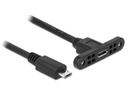 Delock USB 2.0-Kabel  Micro-USB B - Micro-USB B 0.25 m