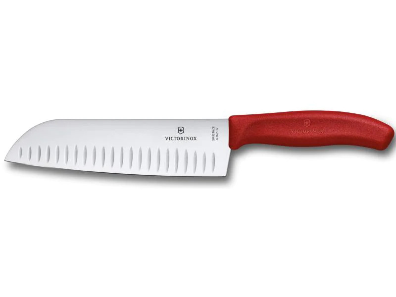 Victorinox Santokumesser Swiss Classic Rot/Silber
