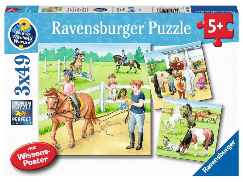Ravensburger Puzzle Ein Tag auf dem Reiterhof