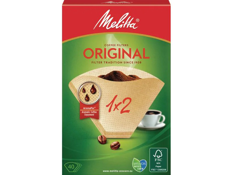 Melitta Filtertüte Original 1x2 40 Stück