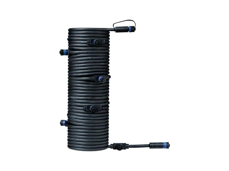 Paulmann Verbindungskabel Plug &amp; Shine 15 m mit 7 Anschlussbuchen