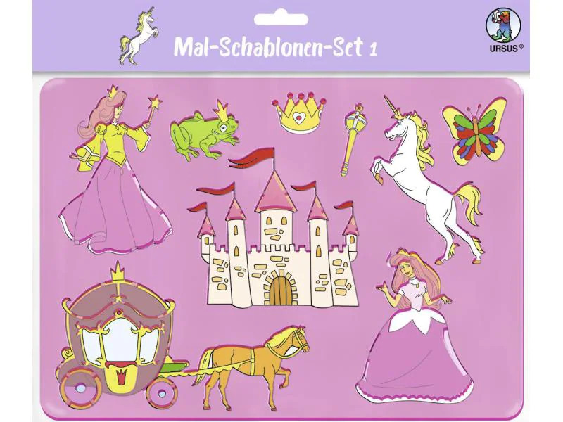 URSUS Schablone Girls 6er Set