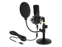 Delock Kondensatormikrofon USB für Gaming &amp; Podcasting
