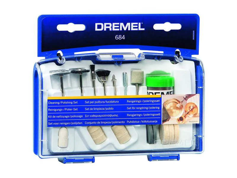 Dremel Zubehörset 684 Box Reinigen und Polieren
