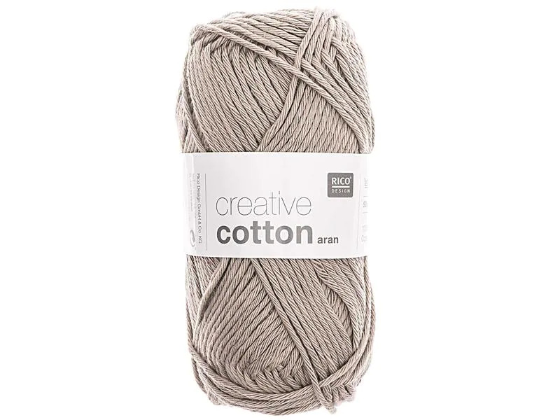 Rico Design Wolle Creative Cotton Aran 50 g Grau