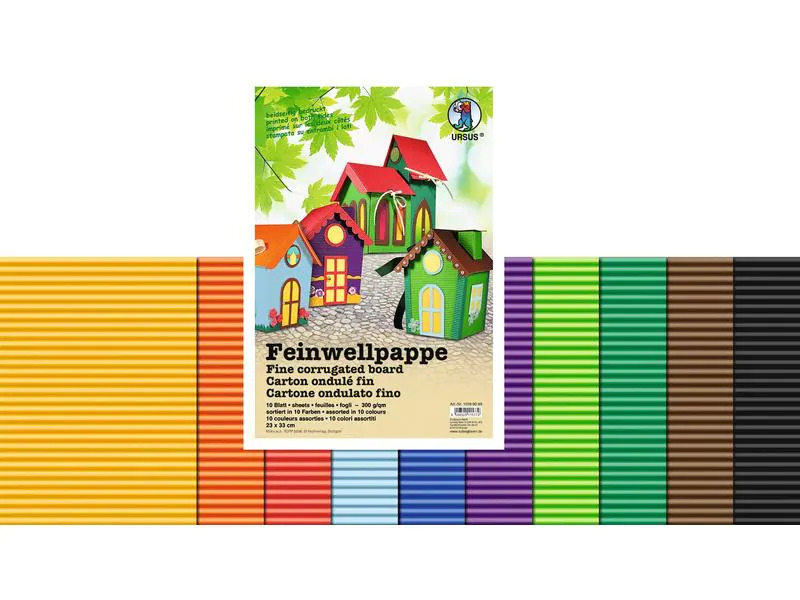 URSUS Wellpapier Feinwellpappe 300 g/m² 23 x 33 cm