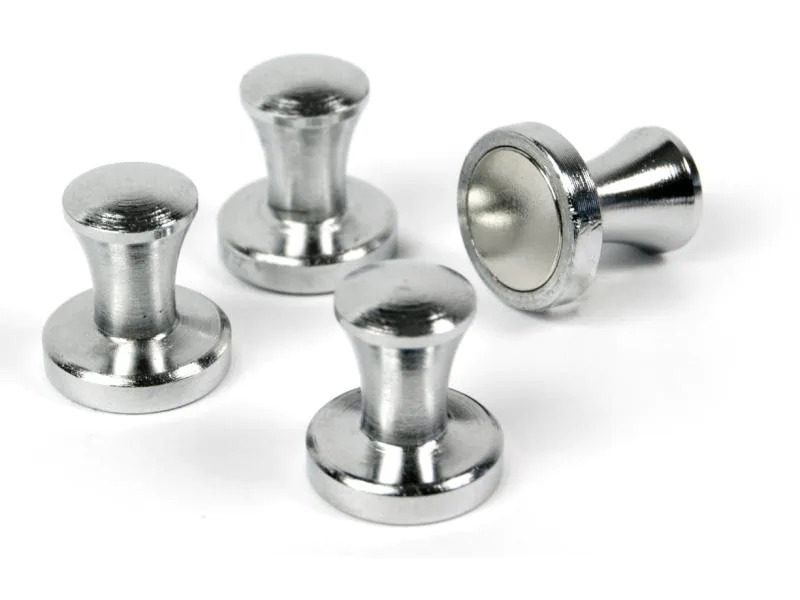 Trendform Haftmagnet MINI-MAX Silber, 4 Stück