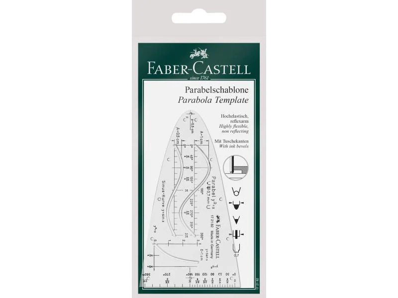 Faber-Castell Schablone Parabelschablone, Schützhülle