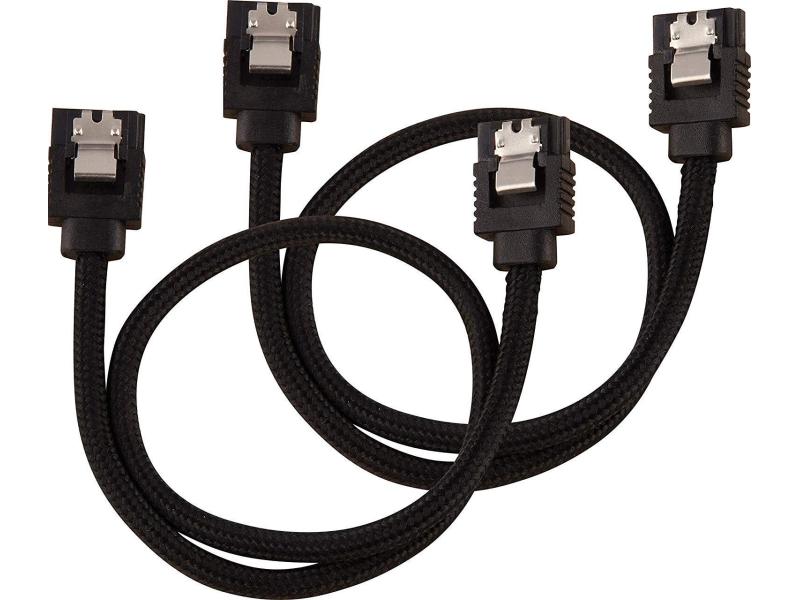 Corsair SATA3-Kabel Premium Set Schwarz 30 cm