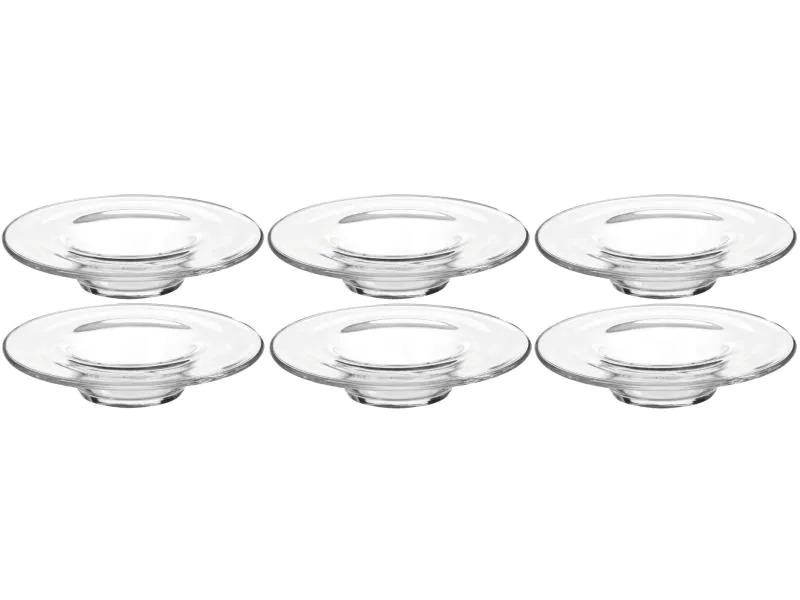 Montana Untertasse Brasil für Kaffee, 6 Stück, Transparent