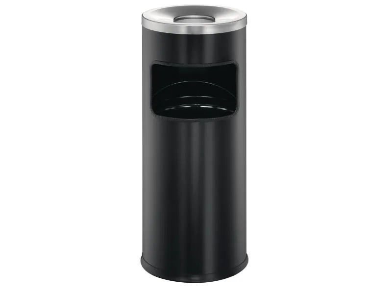 DURABLE Abfalleimer mit Ascher 17 l, Schwarz