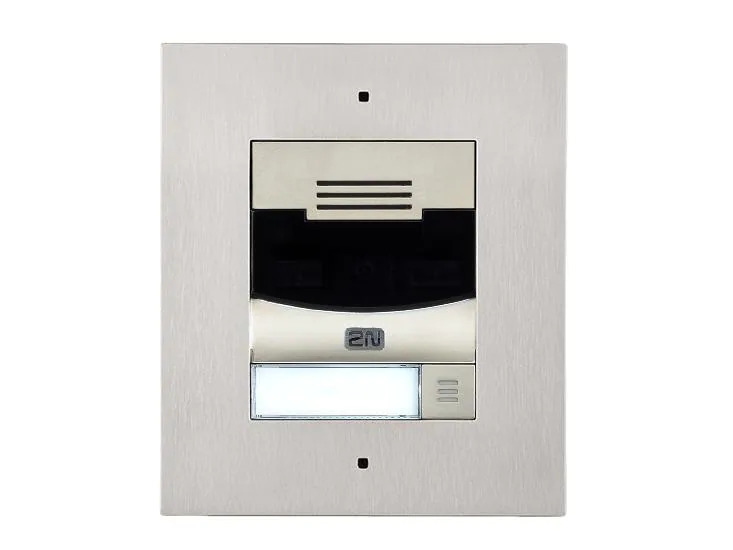 2N IP Türstation IP Solo ohne Kamera, Wandeinbau, silber