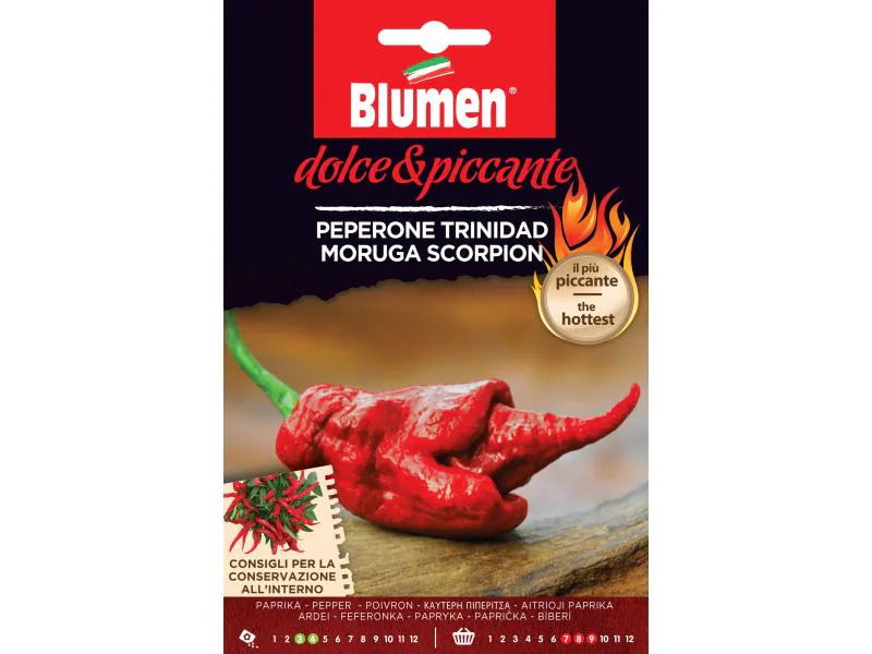 Blumen Samen Paprika Trinidad Scorpion Rosso