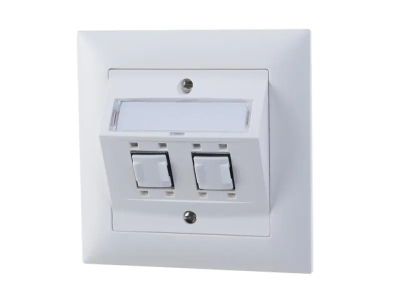 Feller EDIZIOdue Netzwerkdose UP 2x RJ45 Kat. 6A ungeschirmt