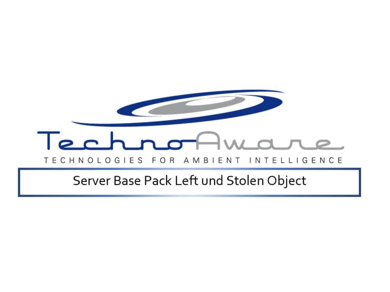 Technoaware Videoanalyse VTrack Left/Stolen Object Server