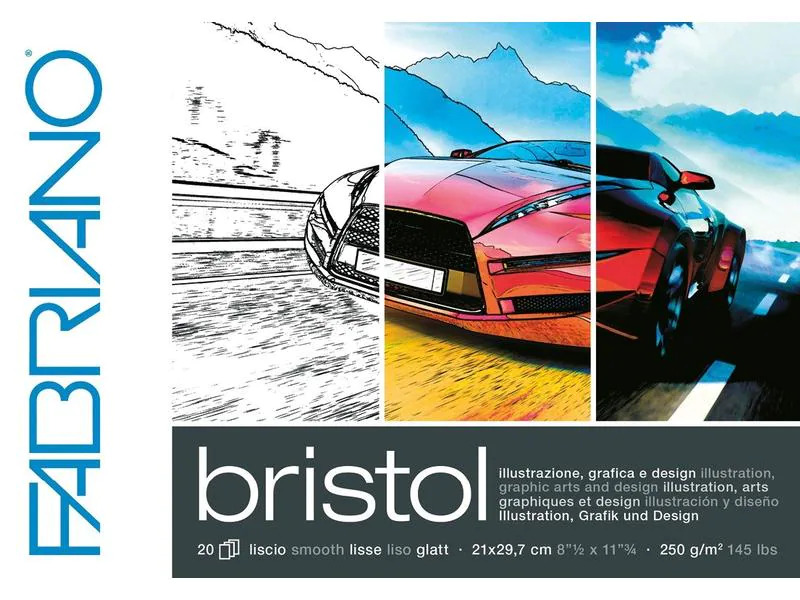 Fabriano Malblock Bristol A4, 20 Blatt