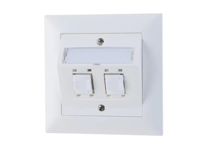 Feller EDIZIOdue Netzwerkdose UP 2x RJ45 Kat. 5e geschirmt