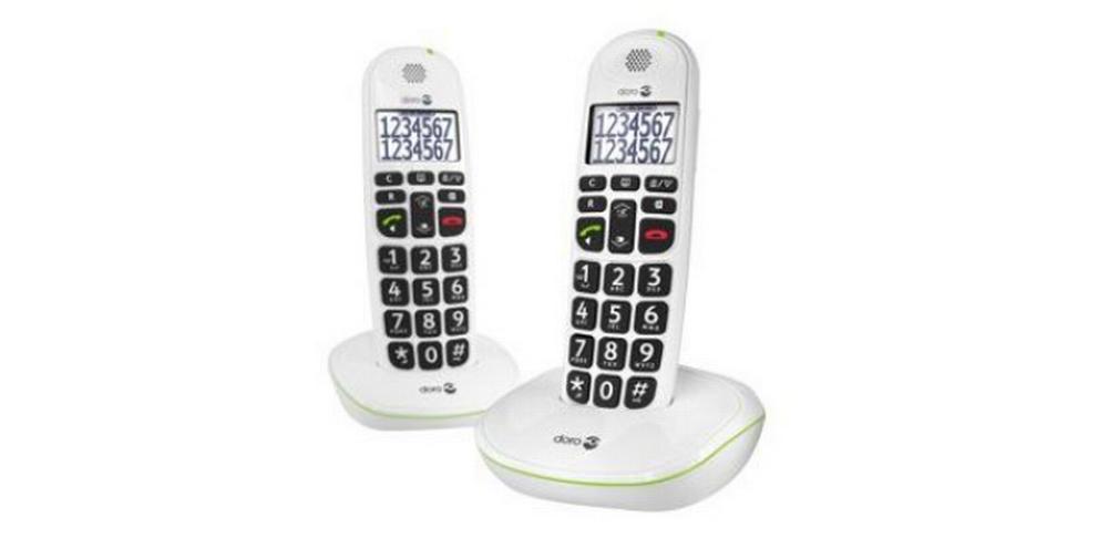 Doro Schnurlostelefon PhoneEasy 110 Duo  Weiss