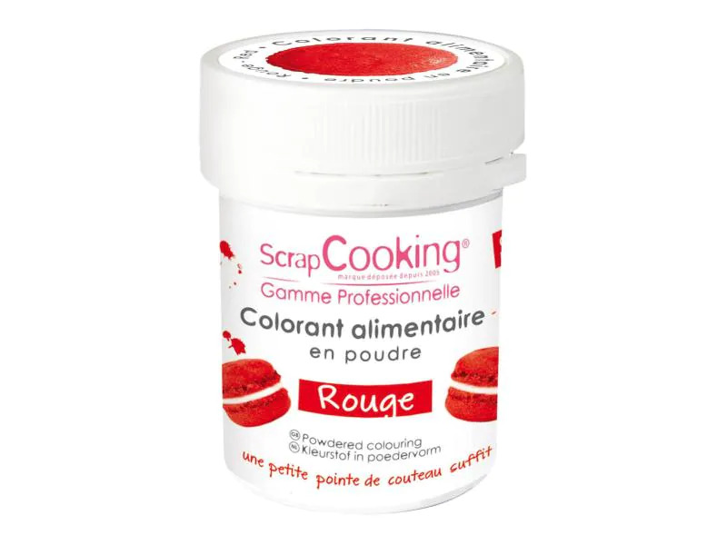 ScrapCooking Lebensmittelfarbenpulver Rot