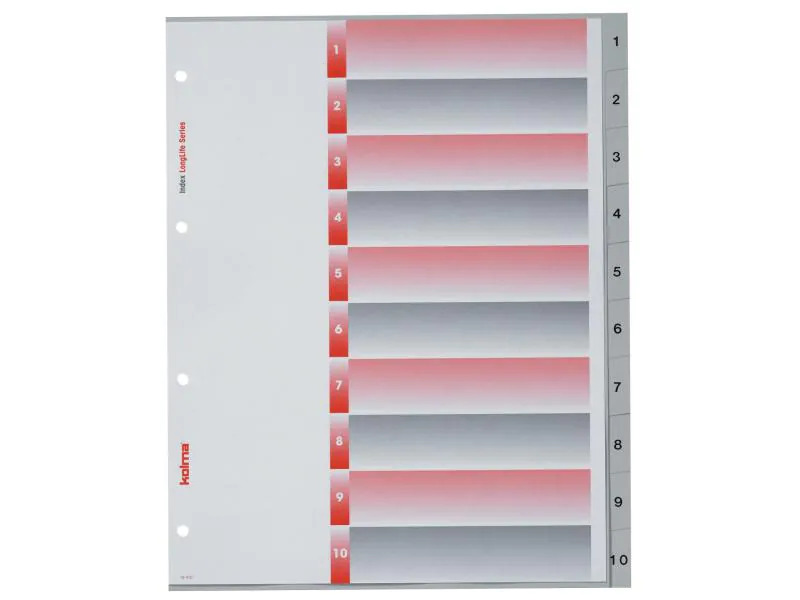 Kolma Register A4 XL LongLife 1-10