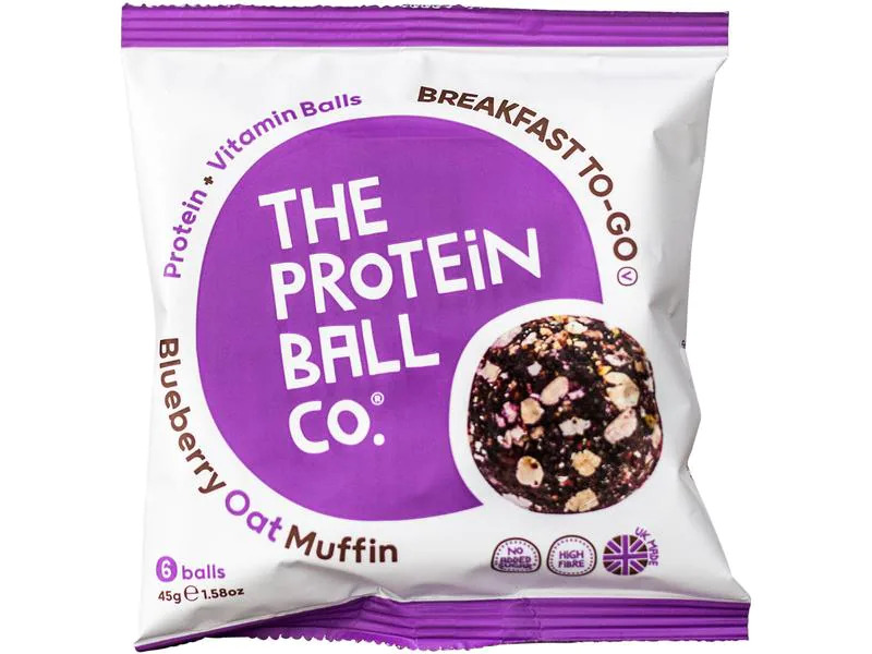 The Protein Ball Co. Protein Balls Blueberry Oat Muffin 45 g