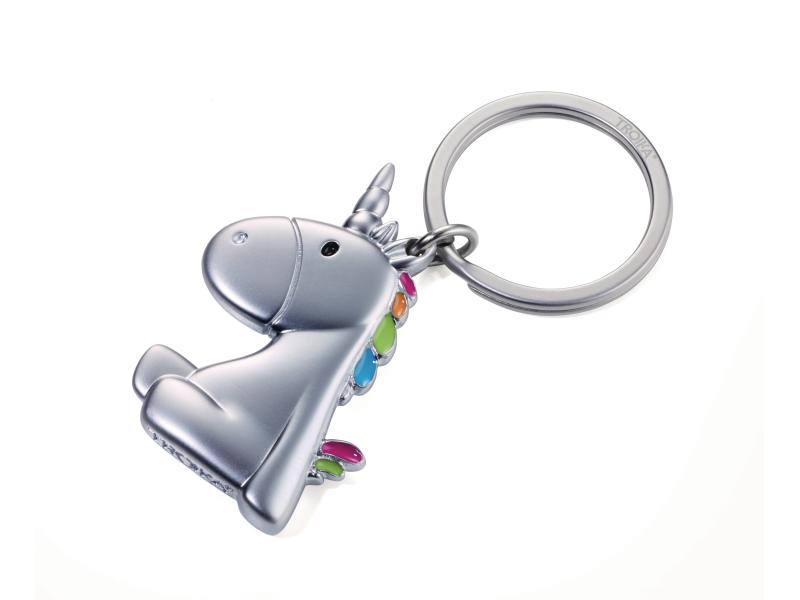 Troika Schlüsselanhänger EINHORN, Silber