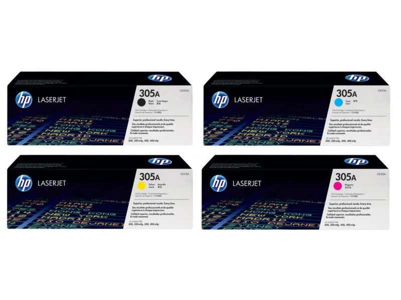 HP Rainbow Kit Nr. 305A (CE410A-CE413A) BL/C/M/Y